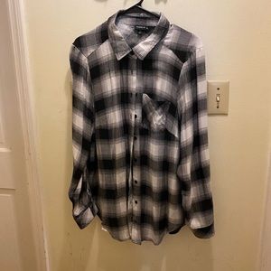 Buffalo plaid button up shirt